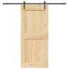  Sliding Door with Hardware Set 100x210 cm Solid Wood Pine Size 100 x 210 cm (213.5 cm) Quantity in Package 1 Model square 