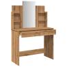 Artisan Oak Dressing Table with Mirror - Stylish & Functional