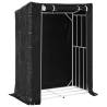 vidaxL Firewood Rack with Rain Cover - Durable Galvanised Steel