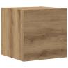 Wall Mounted TV Cabinets - 8 pcs Artisan Oak Engineered Wood