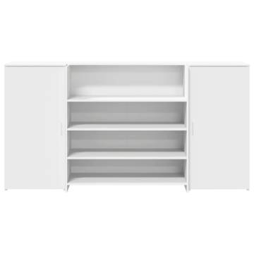 Reception Desk White 200x50x103.5 cm - Stylish & Functional