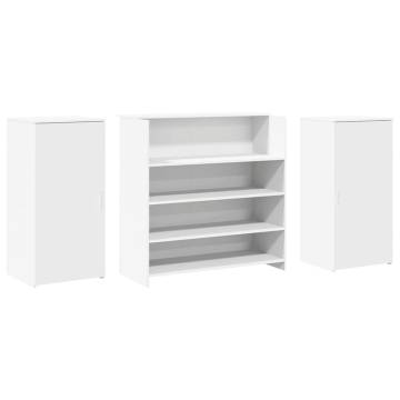 Reception Desk White 200x50x103.5 cm - Stylish & Functional