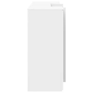 Reception Desk White 200x50x103.5 cm - Stylish & Functional