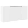 Reception Desk White 200x50x103.5 cm - Stylish & Functional