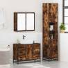 4 Piece Bathroom Furniture Set - Smoked Oak | Hipo Market