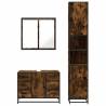 4 Piece Bathroom Furniture Set - Smoked Oak | Hipo Market