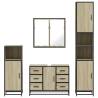 4 Piece Bathroom Furniture Set - Sonoma Oak Engineered Wood