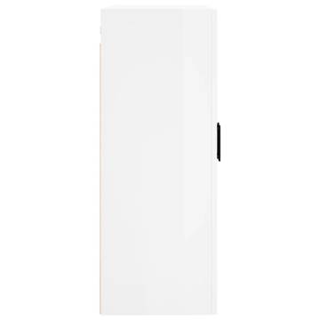 Wall Mounted Cabinet High Gloss White - Stylish Storage Solution