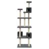 Cat Tree with Sisal Scratching Posts - Dark Grey 188 cm