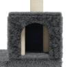 Cat Tree with Sisal Scratching Posts - Dark Grey 188 cm