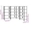 5-Layer Heavy-Duty Shelves - Durable Storage Solution | HipoMarket