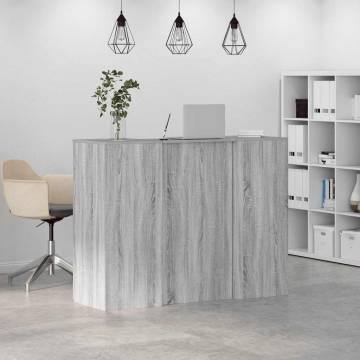 Reception Desk Grey Sonoma 135x50 cm - Durable & Versatile