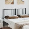 Stylish Black Metal Headboard 140 cm | Sturdy & Elegant Design