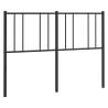 Stylish Black Metal Headboard 140 cm | Sturdy & Elegant Design