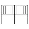 Stylish Black Metal Headboard 140 cm | Sturdy & Elegant Design