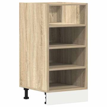 Bottom Cabinet Sonoma Oak - Ample Storage & Modern Design