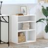 Stylish White Book Cabinet - 60x30x71.5 cm Engineered Wood