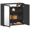  Bathroom Mirror Cabinet Black 65x20x60 cm Engineered Wood Colour black Quantity in Package 1 