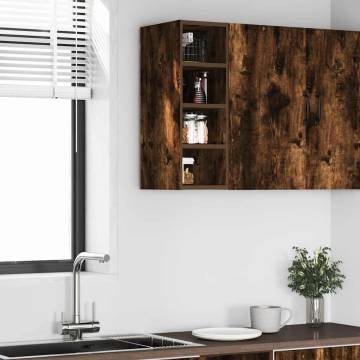 Hanging Cabinet Smoked Oak 20x29.5x60 cm | Hipomarket