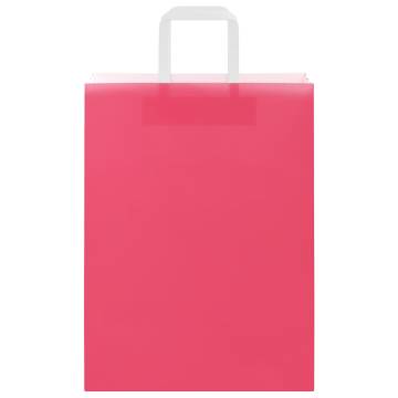 Paper Bags 50 pcs with Handles Pink - Sustainable & Durable