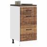  Kitchen Base Cabinet Lucca Old Wood Engineered Wood Colour old wood Quantity in Package 1 Model 1x bottom cabinet (3 drawers) 40 cm Number of 