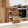 Lucca Old Wood Kitchen Base Cabinet - Durable & Stylish Storage