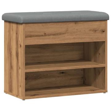 Shoe Bench Artisan Oak - Stylish Storage Solution | HipoMarket