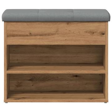 Shoe Bench Artisan Oak - Stylish Storage Solution | HipoMarket