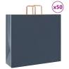  Paper Bags 50 pcs with Handles Blue 54x15x49 cm Colour blue Size 54 x 15 x 49 cm Quantity in Package 50 