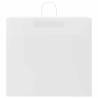 250 White Paper Bags with Handles - Eco-Friendly & Durable