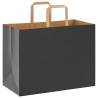 Paper Bags 250 pcs Black with Handles | Eco-Friendly Packaging