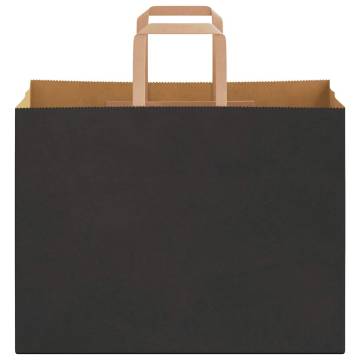 Paper Bags 250 pcs Black with Handles | Eco-Friendly Packaging