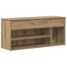 Shoe Bench Artisan Oak - Stylish & Functional Storage Solution