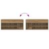 Shoe Bench Artisan Oak - Stylish & Functional Storage Solution