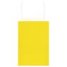 250 Yellow Paper Bags with Handles - Durable & Eco-Friendly