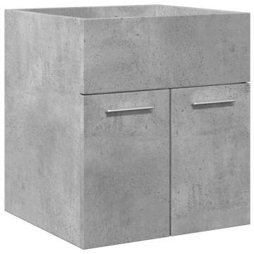 2 Piece Concrete Grey Bathroom Furniture Set | Stylish & Durable