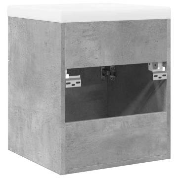 2 Piece Concrete Grey Bathroom Furniture Set | Stylish & Durable