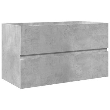 3 Piece Concrete Grey Bathroom Furniture Set – Stylish & Durable