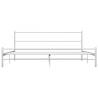 284697 White Metal Bed Frame 180x200 cm Super King | HipoMarket