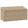  Garden Storage Box Beige 110x50x58 cm Poly Rattan Colour beige Size 110 x 50 x 58 cm 