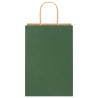 Eco-Friendly Green Paper Bags with Handles - 50 pcs | HipoMarket