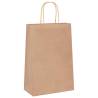 Sustainable Brown Paper Bags 50 pcs with Handles | HipoMarket