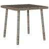  Garden Coffee Table Rectangular Grey 40x40x37 cm Poly Rattan Colour grey Size 40 x 40 x 37 cm Quantity in Package 1 