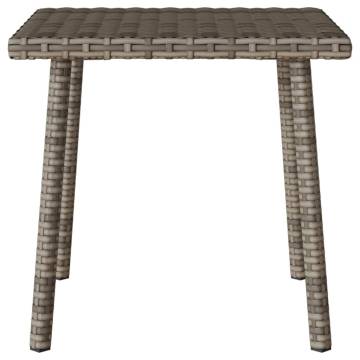 Garden Coffee Table Rectangular Grey - Durable Poly Rattan