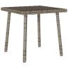 Garden Coffee Table Rectangular Grey - Durable Poly Rattan