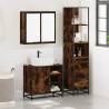 3 Piece Bathroom Furniture Set in Smoked Oak | Hipo Market