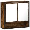 Bathroom Mirror Cabinet Smoked Oak 65x20x60 cm - Stylish & Durable