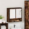 Bathroom Mirror Cabinet Smoked Oak 65x20x60 cm - Stylish & Durable