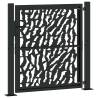 Garden Gate Black 105x105 cm Steel Trace Design - Hipomarket