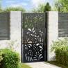  Garden Gate Black 105x180 cm Steel Wave Design Colour steel/black Size 105 x 180 cm Model wave design 